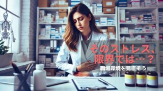 ストレスにやられて病んでいる女性薬剤師